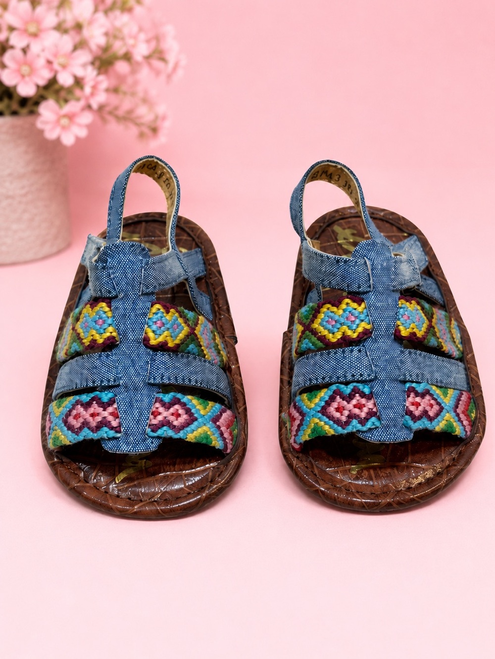 Sam Edelman Colorful Patterned Infant Size‎ 3 Sandals